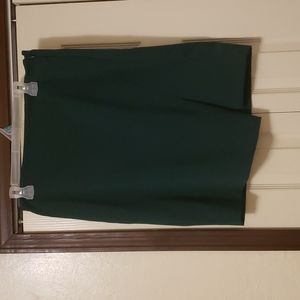 Hunter Green fitted skirt